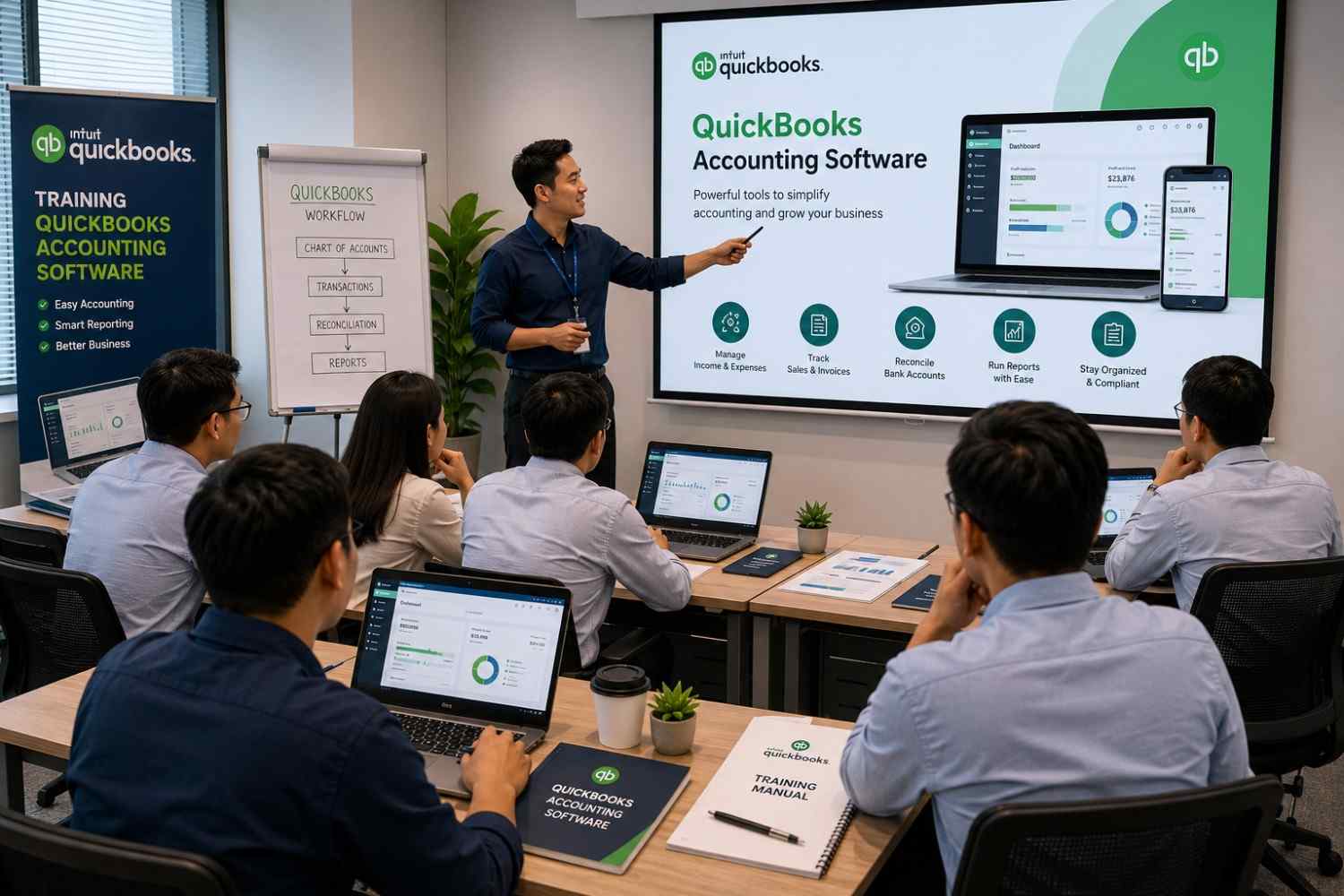 TRAINING QUICKBOOKS ACCOUNTING SOFTWARE