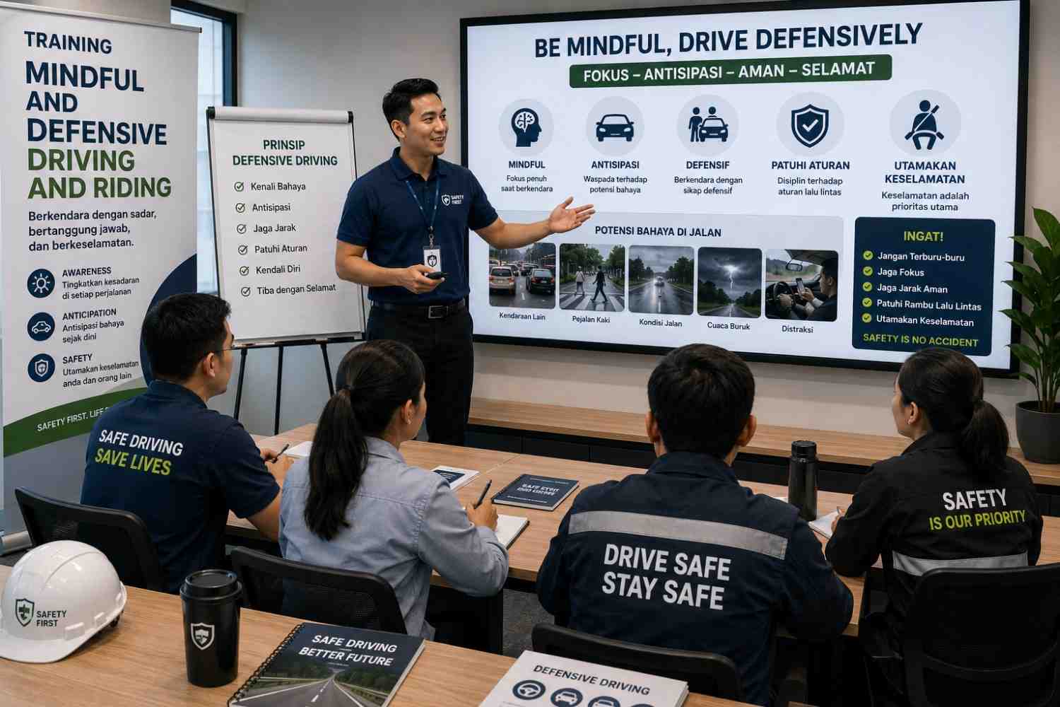 TRAINING MINDFUL AND DEFENSIVE DRIVING AND RIDING