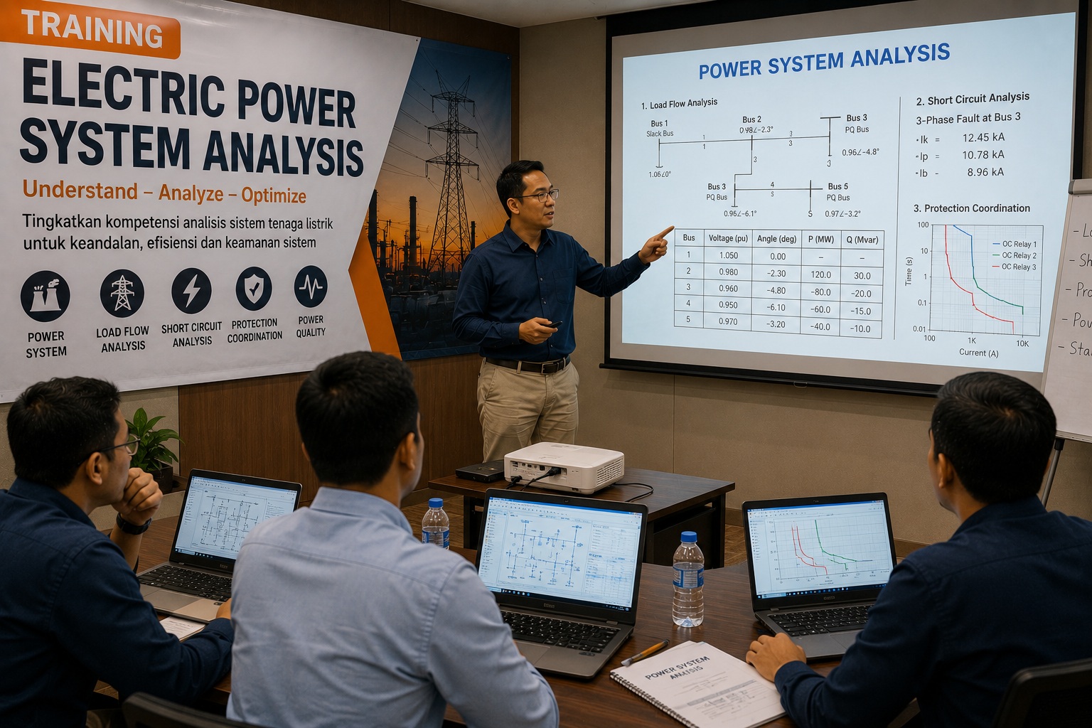 TRAINING ELECTRIC POWER SYSTEM ANALYSIS