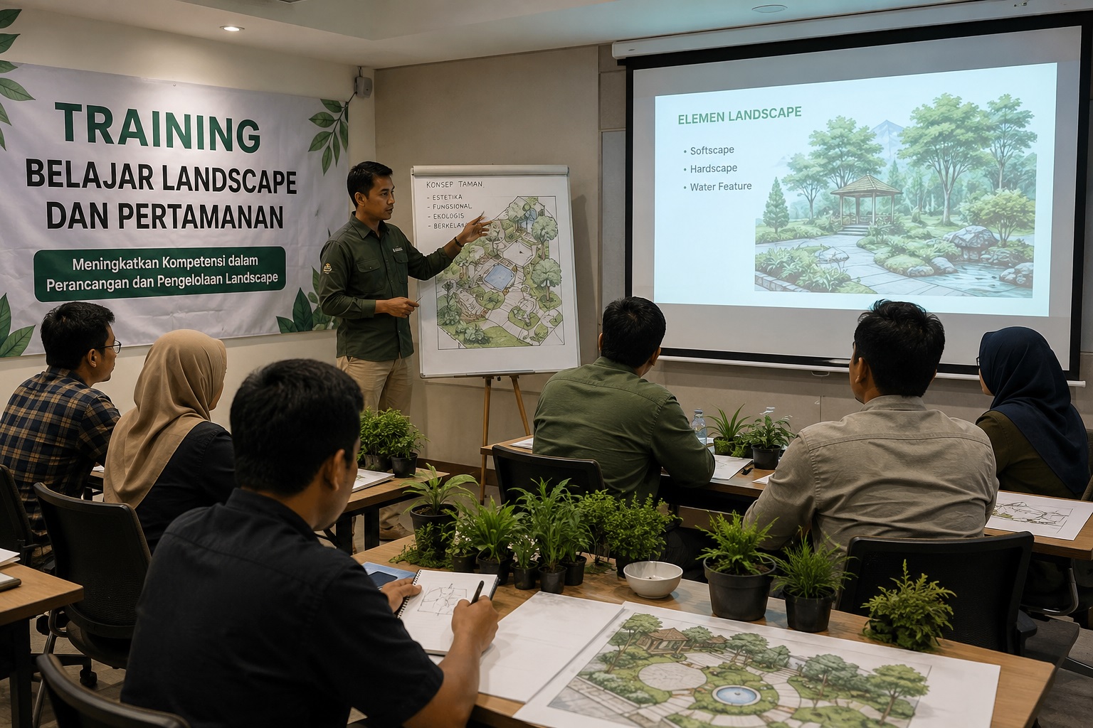 TRAINING TENTANG LANDSCAPE DAN PERTAMANAN